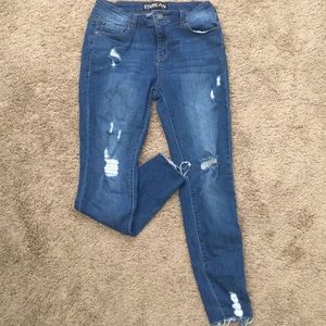 Dark blue skinny jeans